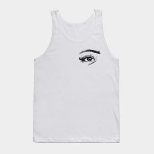 Eyes Up Here (pocket) Tank Top